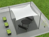 Parasole ogrodowe - ŻAGLE OGRODOWE Żagiel Premium - PROSTOKĄT 3x4,5 ZP_Decor_3x4,5 - miniaturka - grafika 1