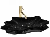Umywalki - Rea U3401 Infinity Black nablatowa - miniaturka - grafika 1