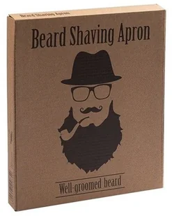 Fartuch do Strzyżenia Brody Golenia Zarostu Czarny - Fartuchy fryzjerskie - miniaturka - grafika 6