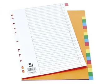 Q-Connect PRZEKŁ. A4 PP 225x297mm 20k MIX KOLORÓW Q-CON - Przekładki do segregatorów - miniaturka - grafika 6