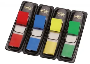 Post-It 3M Zakładki indeksujące (683-4), PP, 12x43mm, 4x35 kart., mix kolorów 3M-70071353570 - Zakładki indeksujące - miniaturka - grafika 2