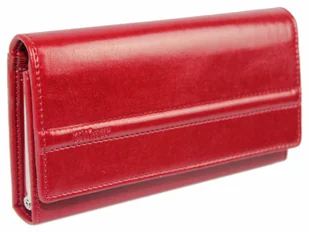 Wilmar (PL) Portfel Damski (PL) Klamra 16 cm Skóra Włoska Z Kartami P15 Ozdobna Nitka RFID - Portfele Wilmar (PL) Portfel Damski (PL) Klamra 16 cm Skóra Włoska Z Kartami P15 Ozdobna Nitka RFID - Portfele - miniaturka - grafika 1