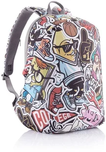 XD Design Plecak antykradzieżowy miejski XD Design Bobby Soft Art Art - graffiti P705.868 - Plecaki - miniaturka - grafika 5