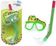 Sprzęt do nurkowania - Bestway Maska Do Nurkowania Z Rurką Zwierzątka Zielona 24059 LT-9523-0 - miniaturka - grafika 1