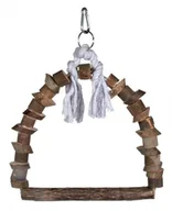 Klatki i wyposażenie dla ptaków - Trixie Huśtawka drewniana dla ptaków 22 x 29 cm - miniaturka - grafika 1