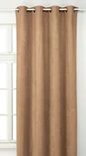 Firany i zasłony dla dzieci - Linder 0520/50/375fr zasłona z zamszu, ciężki, cappuccino, z oczkami, 145 x 260 cm 0520 /50/375FR - miniaturka - grafika 1