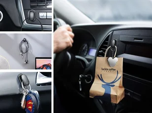 Baseus uchwyty samoprzylepne haczyki ACGGBK-01 - Uchwyty samochodowe do telefonów - miniaturka - grafika 5