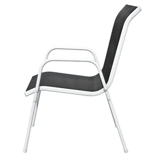 vidaXL Zestaw mebli ogrodowych, 5 elementów, 80 x 71 cm, szaro-czarny - Meble ogrodowe - miniaturka - grafika 8