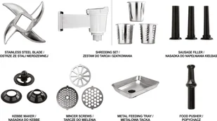 Lund MASZYNKA DO MIELENIA MIĘSA 1200W 4W1 67901 ZYSKAJ RABAT 30 ZŁ 67901 - Maszynki do mielenia gastronomiczne - miniaturka - grafika 4