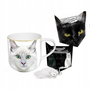 CARMANI CARMANI Kubek Biały Kot + pudełko z ogonkiem (017-0023) - Kubki - miniaturka - grafika 3