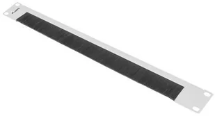 Lanberg Panel szczotkowy do szafy 19 cali 1U szary - Akcesoria do szaf serwerowych - miniaturka - grafika 2