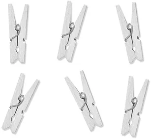 Klamerki drewniane białe - Dekoracje domu - miniaturka - grafika 3