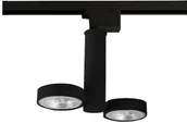 Lampy sufitowe - Shilo LAMPA sufitowa NATORI 6610/GU10/CZ metalowa OPRAWA regulowane reflektorki do 3-fazowego systemu szynowego czarne 6610/GU10/CZ - miniaturka - grafika 1