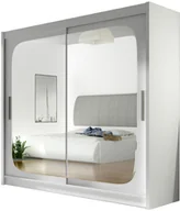 Szafy - Biała Szafa przesuwna London VIII do sypialni - miniaturka - grafika 1