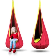 Fotele ogrodowe wiszące - Neo-Sport Kokon fotel wiszący Neo-Sport czerwony 110001 - miniaturka - grafika 1