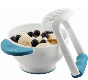 NUK Miseczka z praską do pokarmu - Miseczki i talerzyki dla dzieci - miniaturka - grafika 4