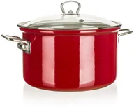Garnki - Belis Rondel emaliowany z pokrywką, 24 cm - miniaturka - grafika 1