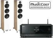 Zestawy stereo - Yamaha RX-V4A czarny) + Debut Reference F5 biały) - miniaturka - grafika 1