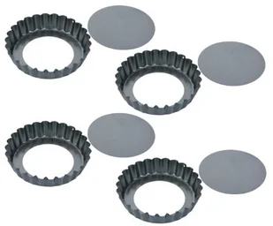 Tescoma FORMA TARTALETKI WYJMOWANE DNO DELICIA 10CM KOMPLET 4EL 623111 - Formy do ciast - miniaturka - grafika 2