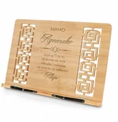 Gadżety dla niej i dla niego - Murrano Pulpit drewniany podstawka z grawerem dla mamy PULP-BMB-027 - miniaturka - grafika 1