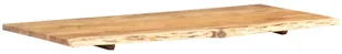 vidaXL Blat łazienkowy, lite drewno akacjowe, 120 x 55 x 2,5 cm vidaXL - Blaty meblowe i parapety okienne - miniaturka - grafika 7