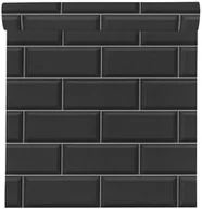 Tapety - Rasch Tapeta Cegła 429961 czarna winylowa na flizelinie - miniaturka - grafika 1