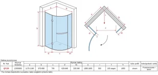 Atrium Kalambria 120x90 QF129 WMM-XX-798 - Kabiny prysznicowe - miniaturka - grafika 8