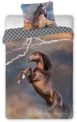 Pościel dla dzieci - Faro TEKSTYLIA SPÓŁKA Z O O KOMANDYTOWA Pościel 140 x 200 Młodzieżowa Horses 003 Piorun 1226173 - miniaturka - grafika 1