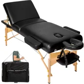 Stoły i łóżka do masażu - tectake Stół do masażu Somwang - czarny 404376 - miniaturka - grafika 1