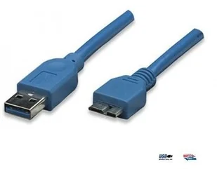 Techly Kabel USB A męski - micro-B męski1 m Niebieski 305243 - Kable USB - miniaturka - grafika 2