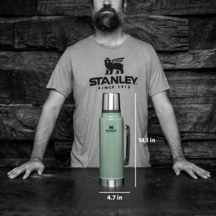 Stanley Termos stalowy Legendary Classic 1,4 l - hammertone green 10-008265-001 - Termosy - miniaturka - grafika 8