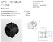 Akcesoria i części do okapów - Elica Silnik GME INTERNAL INLINE wewnętrzny) - miniaturka - grafika 1