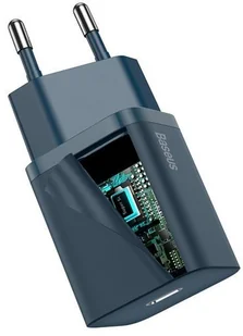 Baseus Super Si | Ładowarka sieciowa USB-C + kabel 1m USB-C - Lightning do iPhone Power Delivery 20W TZCCSUP-B03 - Ładowarki do telefonów - miniaturka - grafika 7