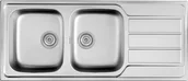 Zlewozmywaki - Pyramis ATHENA EXTRA (116x50) 2B 1D stal len 107165001 - miniaturka - grafika 1