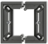 Puszki elektryczne i akcesoria - Karlik Puszka natynkowa pojedyncza składana DECO Grafitowy 28DPU-1 - miniaturka - grafika 1