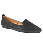 Sandały damskie - Sergio Leone Półbuty damskie MK700 czarny - miniaturka - grafika 1