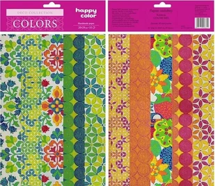 . Papiery ozdobne Colors mix 10 motywów 20x29 cm 10 arkuszy - Papier do drukarek - miniaturka - grafika 3