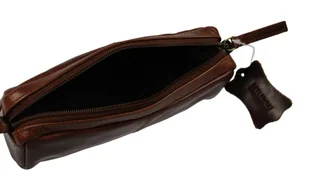 BETLEWSKI (PL) Skórzana Saszetka Prostokątna BETLEWSKI (PL) Etui Uniwersalne PBS-319 - Kosmetyczki, organizery i kuferki - miniaturka - grafika 4