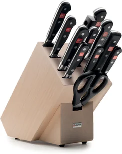 Wüsthof Zestaw noży z jasnym blok, z temperówką i nożyczki 13dílná Klasyczny - Noże kuchenne Wüsthof Zestaw noży z jasnym blok, z temperówką i nożyczki 13dílná Klasyczny - Noże kuchenne - miniaturka - grafika 1