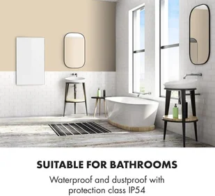 Klarstein Klarstein Wonderwall Air 60, infraczerwony grzejnik, 101 x 60 cm, 600 W, naścienny montaż, pilot sterowania, biały ACO10-WonderW-60 - Ogrzewanie przenośne - miniaturka - grafika 4