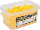 Narzędzia glazurnicze - Vorel Klipsy jednoelementowe do poziomowania płytek 6-9mm 100szt - miniaturka - grafika 1