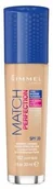 Podkłady do twarzy - Rimmel Match Perfection 24H Moisture podkład dopasowujący się do cery SPF 20 102 Light Nude 30ml 45756-uniw - miniaturka - grafika 1
