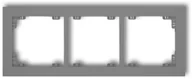 Klawisze i ramki - Karlik Deco szary mat ramka 3-krotna 27DR-3 27DR-3 - miniaturka - grafika 1