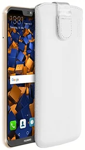 Mumbi etui skórzane kompatybilne z Huawei P20 Lite, białe Huawei P20 Lite - Etui i futerały do telefonów - miniaturka - grafika 4