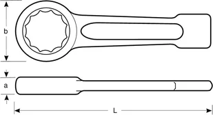 BAHCO klucz oczkowy, M70 do pobijania, [7444SG-M-70] 7444SG-M-70 - Klucze i nasadki - miniaturka - grafika 2