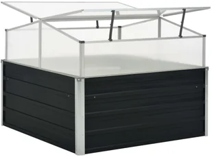 vidaXL Inspekt antracytowy 100 x 100 x 77 cm stal galwanizowana 45724 - Szklarnie ogrodowe - miniaturka - grafika 5