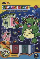 Przybory szkolne - Amos Farba do witraży 6 kolorów + klej GD22P7R - miniaturka - grafika 1