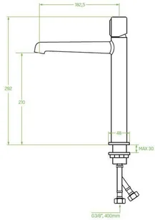 Laveo Bateria umywalkowa nablatowa klik-klak chrom PRETTO - Baterie umywalkowe - miniaturka - grafika 4