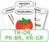Bajki Disneya - KOMLOGO Karty Logopedyczny Piotruś Część XIV głoski TR-DR PR-BR KR-GR - miniaturka - grafika 1