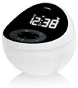 Zegary - Technoline , WT 500 klasy premium radiobudzik, biało-czarna, 14,5 x 14,5 x 12,5 cm WT 500 PREMIUM - miniaturka - grafika 1